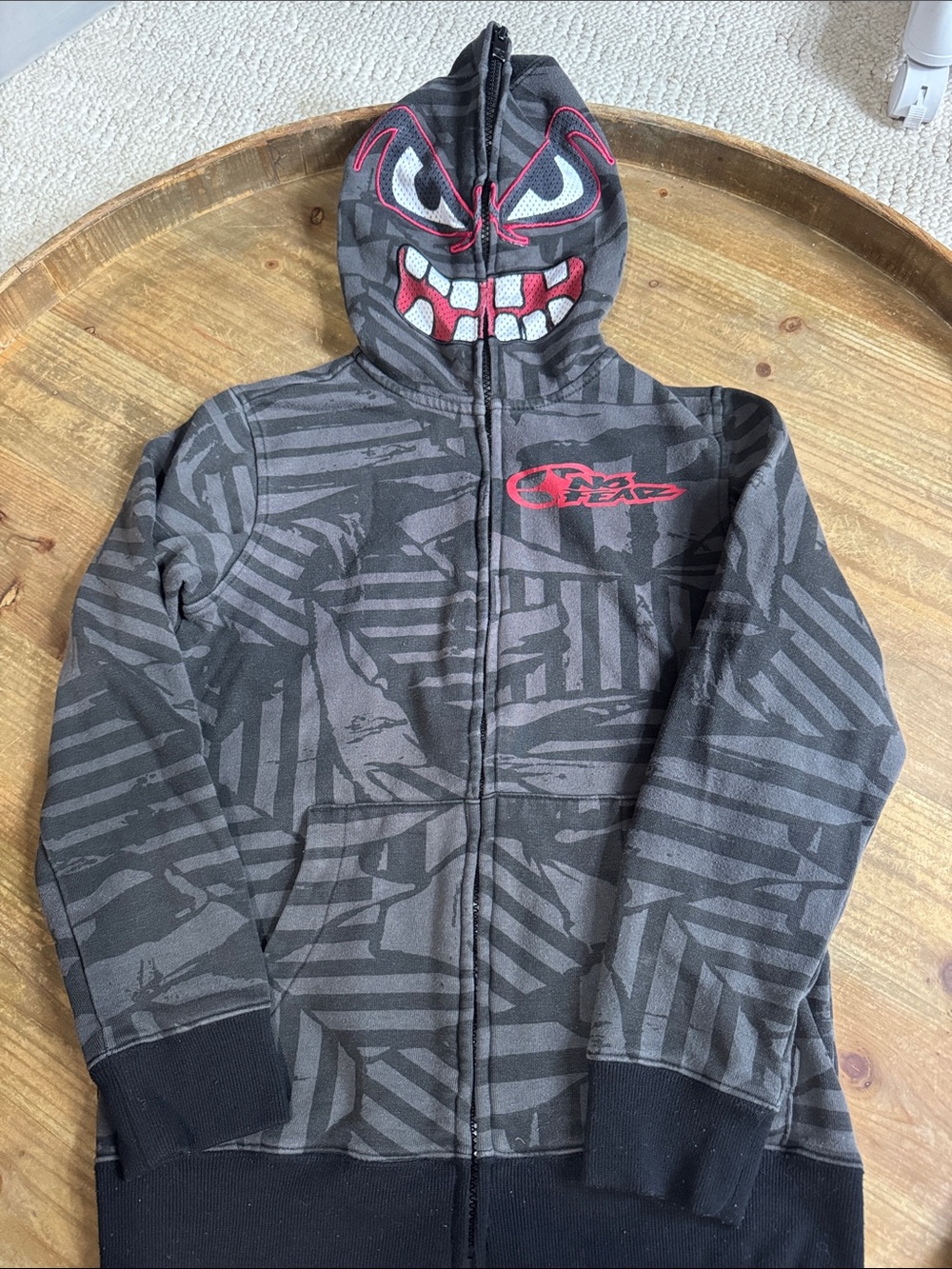 No Fear Youth size medium full zip front hoodie